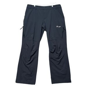 Berghaus Hiking Pants Mens 40x34 Gray Technical Vented Stretch Outdoor Trousers
